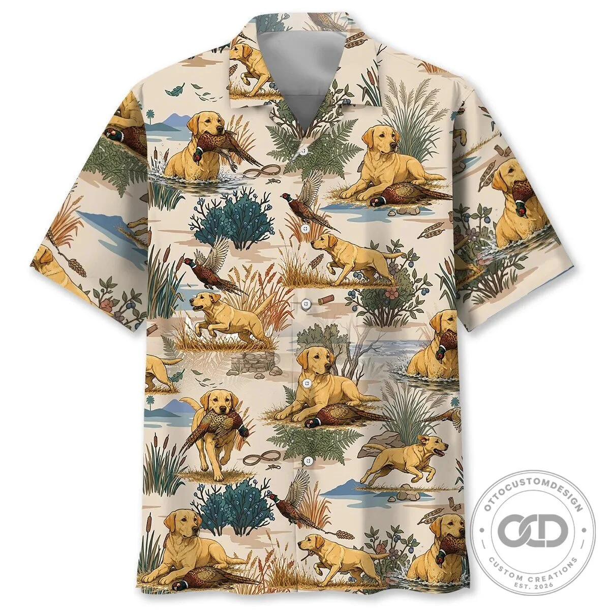 Labrador Retriever Pheasant Hunting Dog Lover Hawaiian Shirt