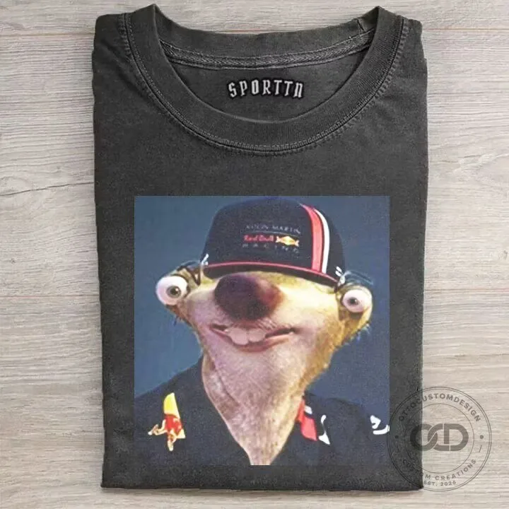 Max Verstappen F1 Racing Sid the Sloth Funny T-Shirt