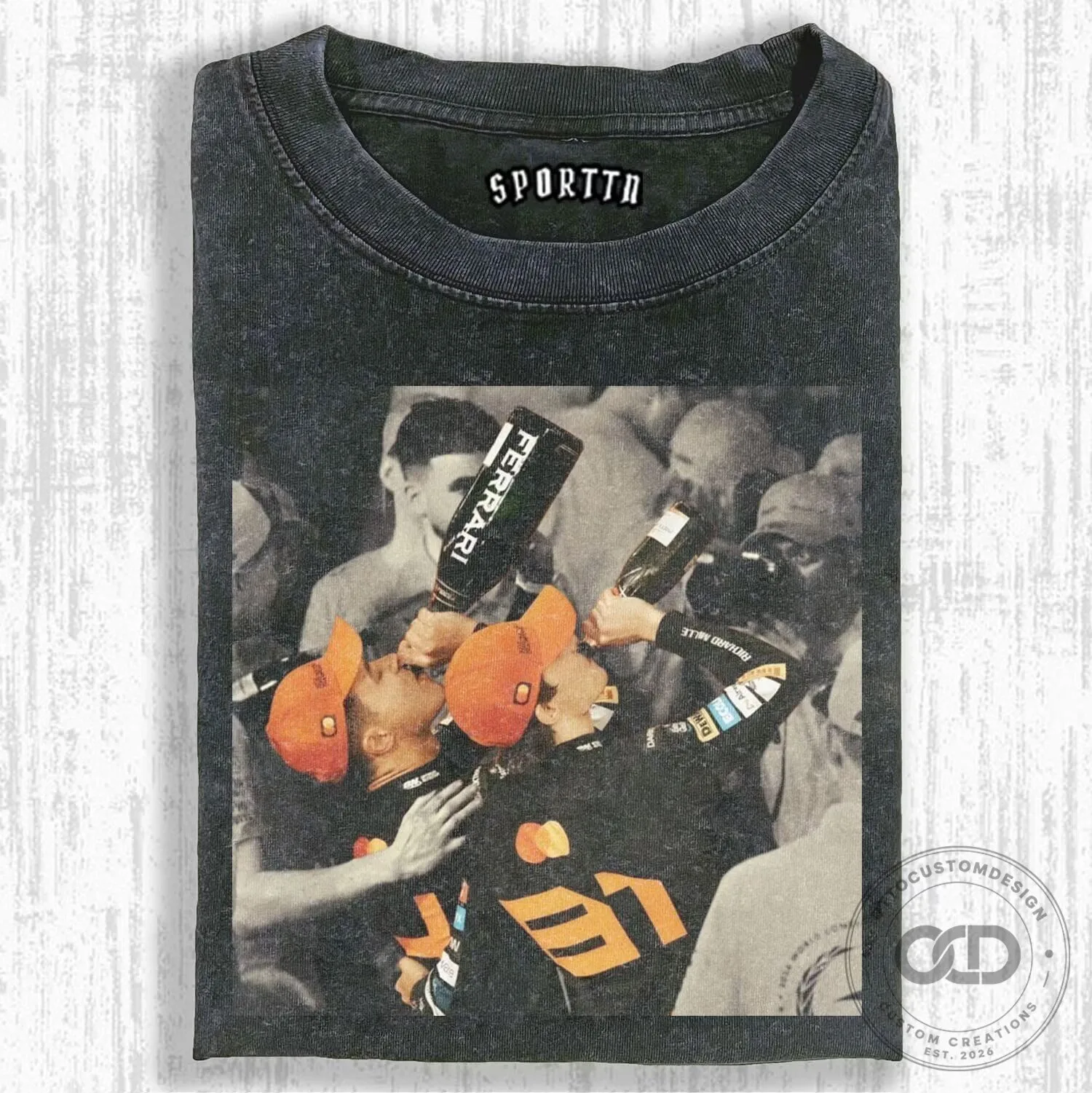 Lando Norris Formula 1 Celebration Washed T-Shirt