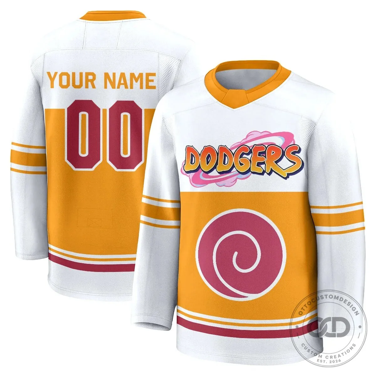 Naruto Uzumaki Los Angeles Dodgers Custom Hockey Jersey