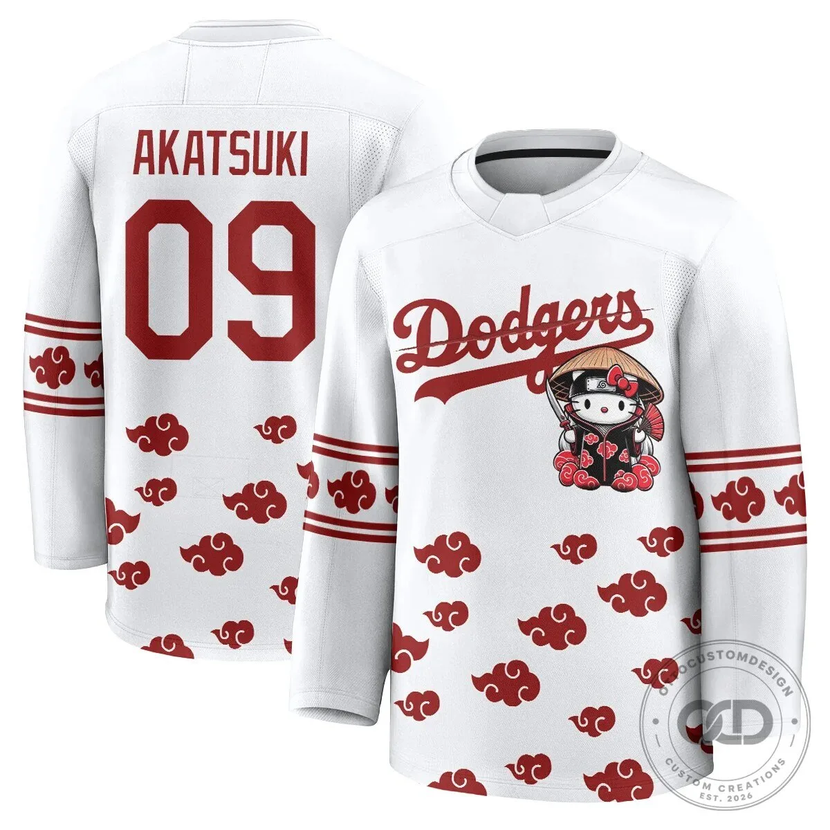 Anime Hockey Jersey featuring Shohei Ohtani with Hello Kitty for Los Angeles Dodgers fans 50 Anime Hockey Jersey featuring Shohei Ohtani with Hello Kitty for Los Angeles Dodgers fans