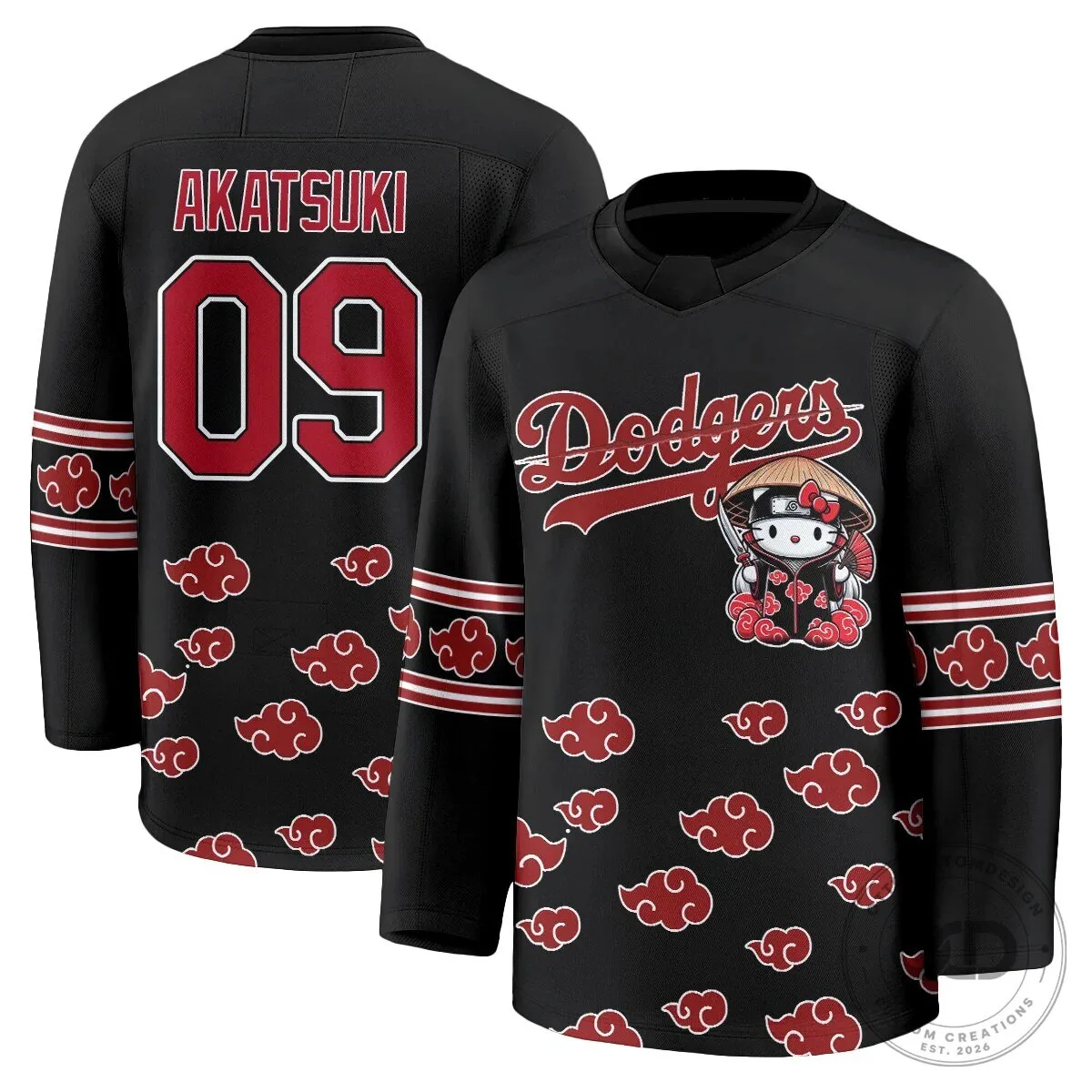 Anime Hockey Jersey featuring Shohei Ohtani with Hello Kitty for Los Angeles Dodgers fans 70 Anime Hockey Jersey featuring Shohei Ohtani with Hello Kitty for Los Angeles Dodgers fans