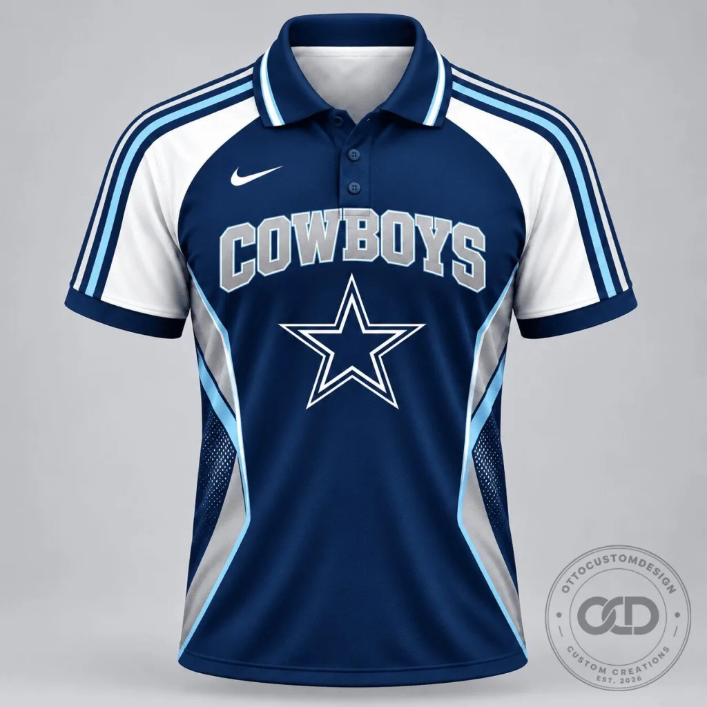 NFL Dallas Cowboys Fan Apparel Polo Shirt for Football Team Supporters NFL Dallas Cowboys Fan Apparel Polo Shirt for Football Team Supporters