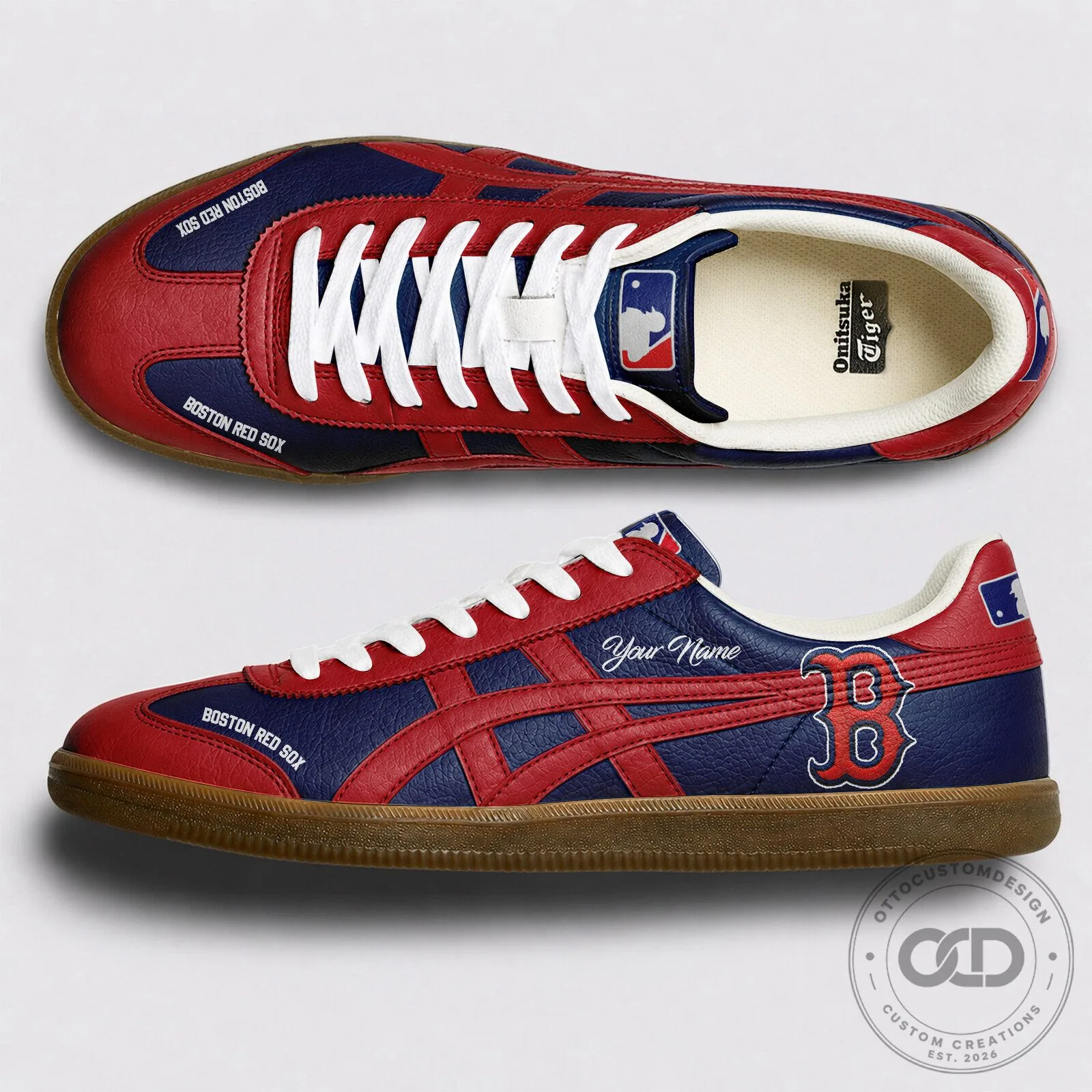 Fan Shoes for Boston Red Sox Baseball Team Supporters