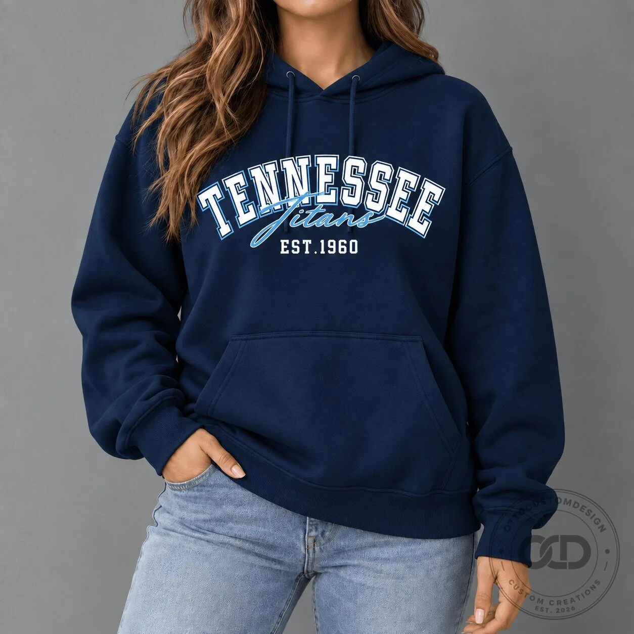 Tennessee Titans National Football League Established 1960 Navy Hoodie