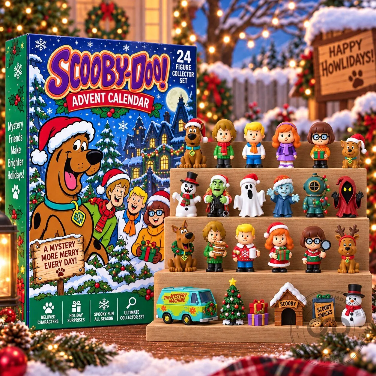 Scooby-Doo Christmas Advent Calendar 2026 Holiday Mystery Figures