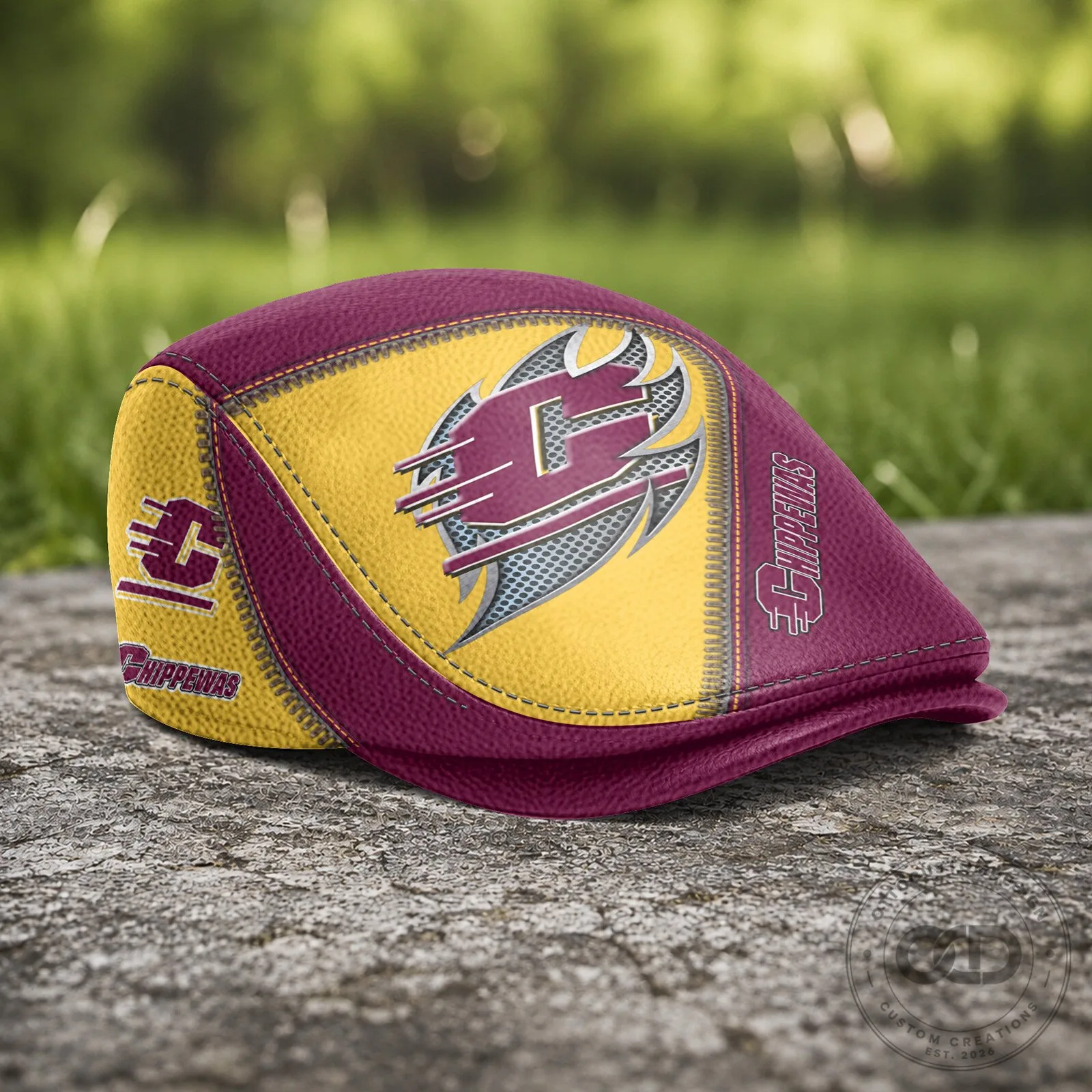 Central Michigan Chippewas NCAA Football Team Flat Cap Hat