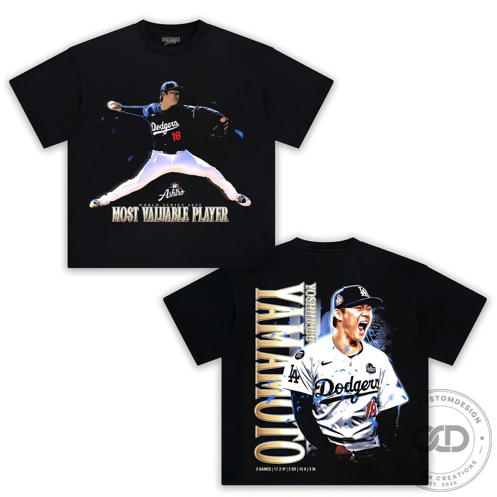 Yoshinobu Yamamoto Dodgers World Series Most Valuable Player T-Shirt