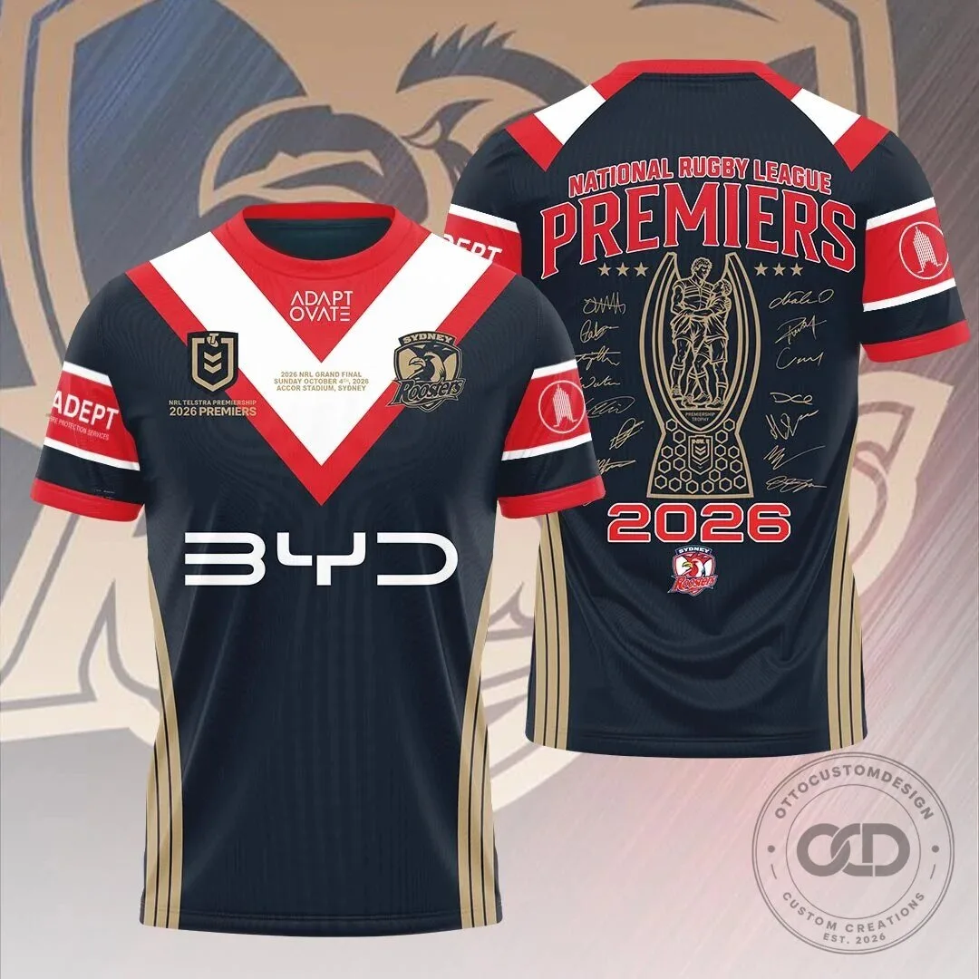 Sydney Roosters 2026 Premiers National Rugby League Championship Rugby Jersey