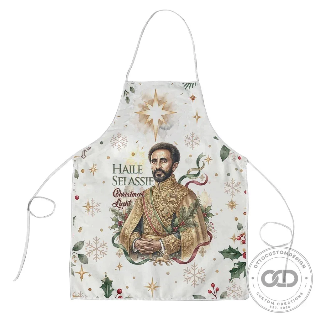 Haile Selassie Christmas Light Royal Ethiopian Orthodox Vintage Style Apron