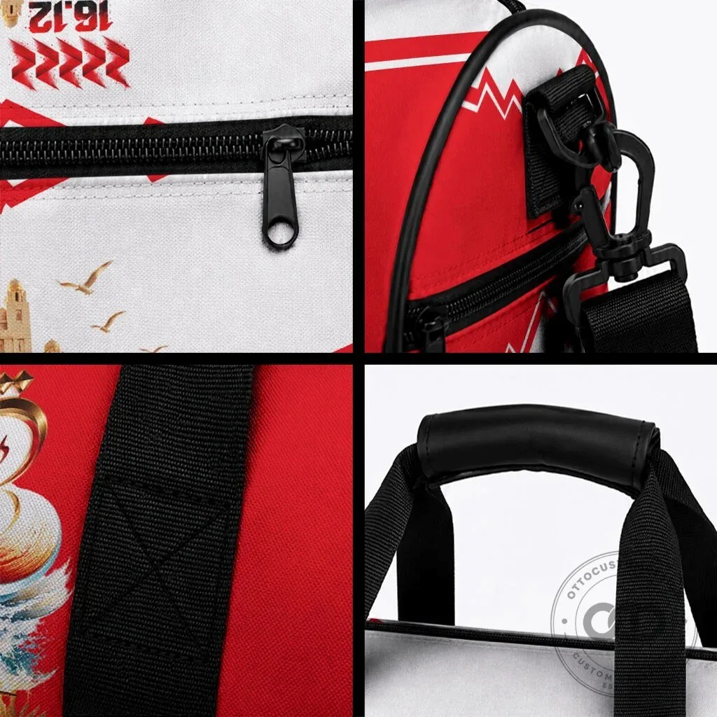 Bahrain National Day Cultural Flag Emblem Vintage Collage Duffle Bag 10 Bahrain National Day Cultural Flag Emblem Vintage Collage Duffle Bag