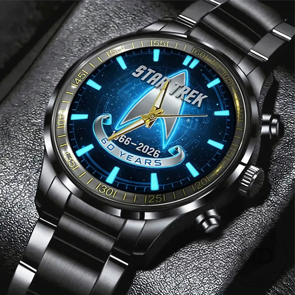 Star Trek 60th Anniversary Stainless Steel Watch for Men and Women
