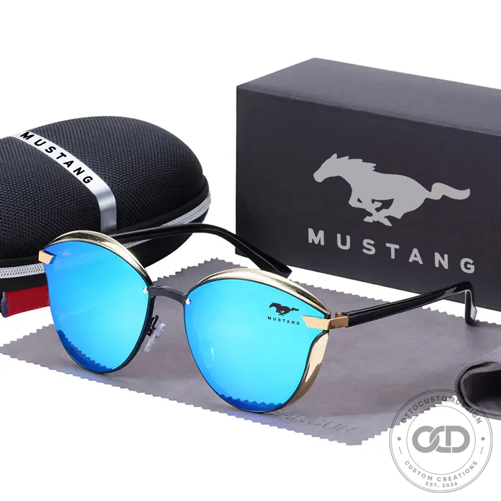 Mustang Cat Eye Polarized Sunglasses for Women with UV Protection 8 Mustang Cat Eye Polarized Sunglasses for Women with UV Protection