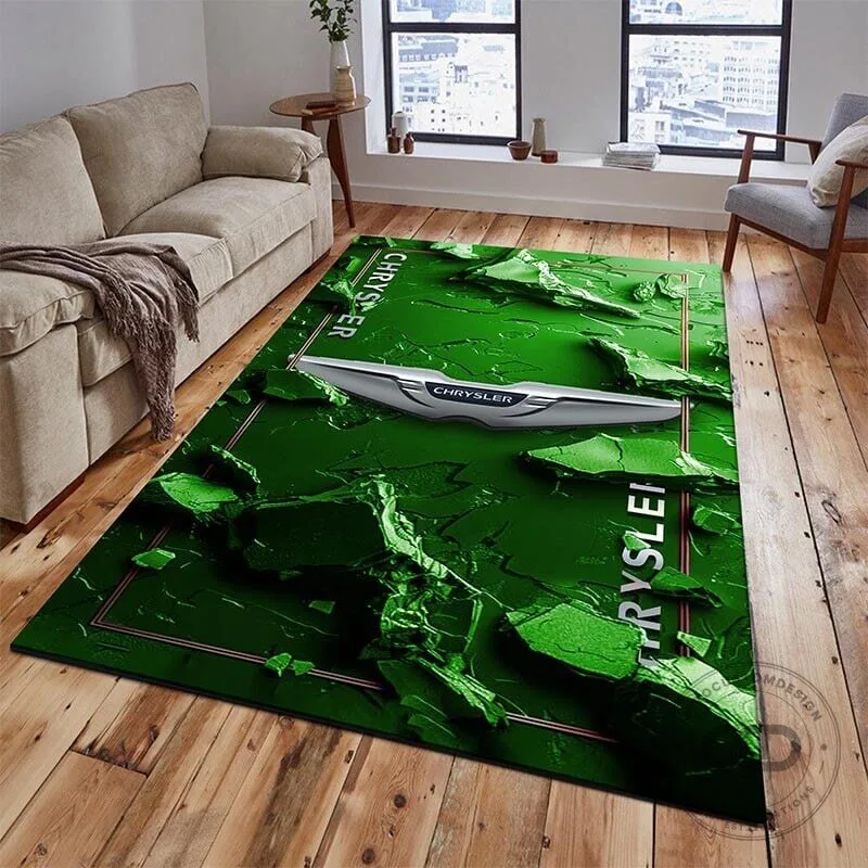 Chrysler Car Logo 3D Broken Ground Design Area Rug for Living Room Decor 16 Chrysler Car Logo 3D Broken Ground Design Area Rug for Living Room Decor
