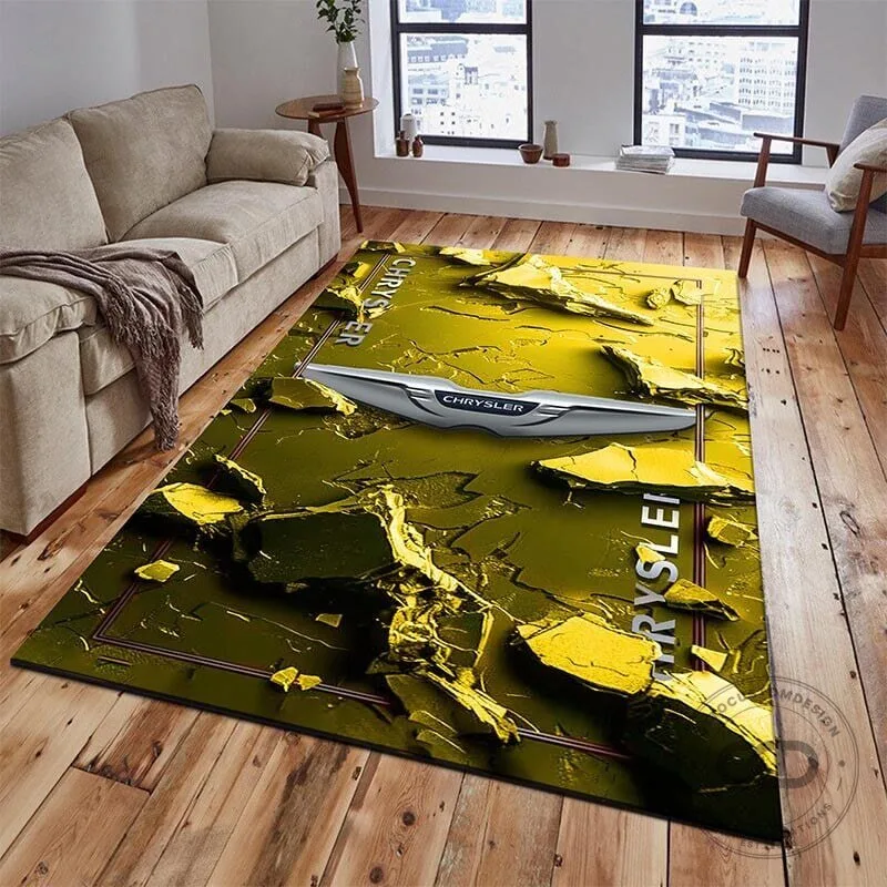 Chrysler Car Logo 3D Broken Ground Design Area Rug for Living Room Decor 19 Chrysler Car Logo 3D Broken Ground Design Area Rug for Living Room Decor