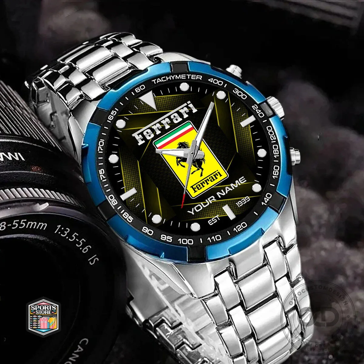 Personalized Ferrari Sports Car Logo Elegant Fashion Stainless Steel Watch 13 Personalized Ferrari Sports Car Logo Elegant Fashion Stainless Steel Watch