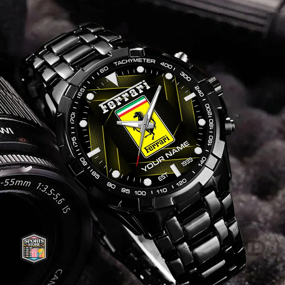 Personalized Ferrari Sports Car Logo Elegant Fashion Stainless Steel Watch 14 Personalized Ferrari Sports Car Logo Elegant Fashion Stainless Steel Watch