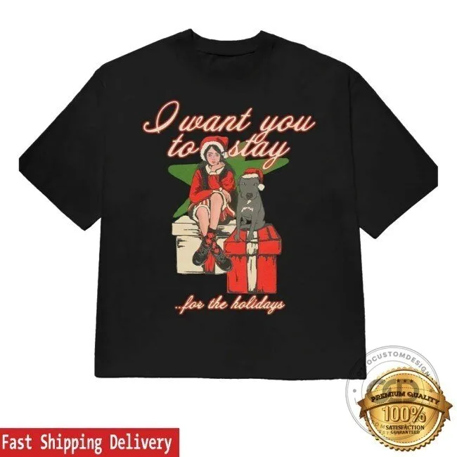Billie Eilish Stay For The Holidays Christmas T-Shirt
