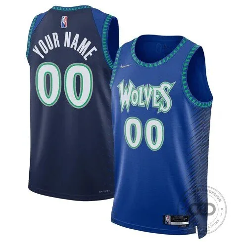 Minnesota Timberwolves City Edition Diamante 75th Anniversary Basketball Jersey