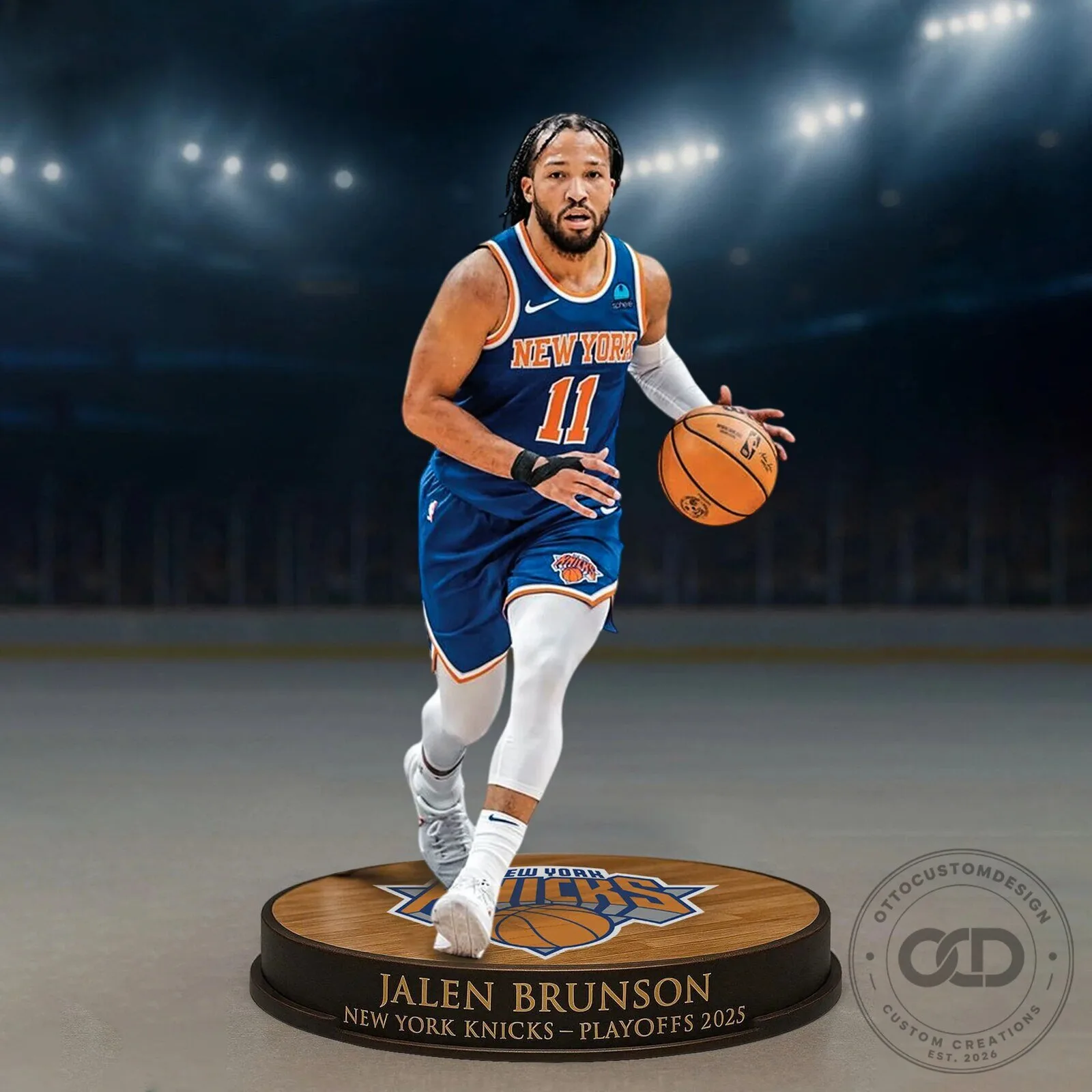 Jalen Brunson New York Knicks Playoffs 2025 Basketball Player Acrylic Plaque