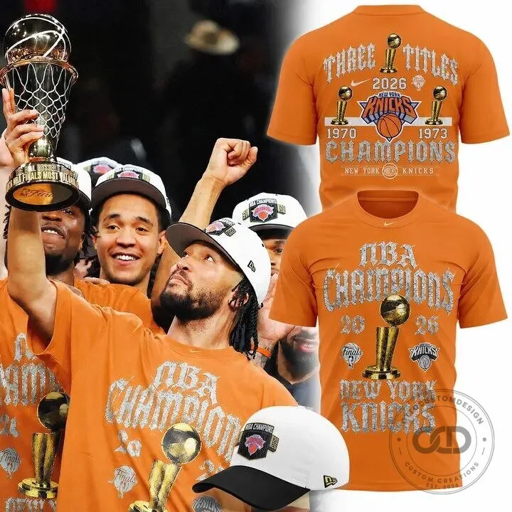 2026 NBA Finals Champions Locker Room T-Shirt - New York Knicks