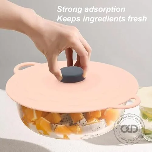 Reusable Silicone Food Storage Covers Round Stretch Lids Set of Five 13 Reusable Silicone Food Storage Covers Round Stretch Lids Set of Five