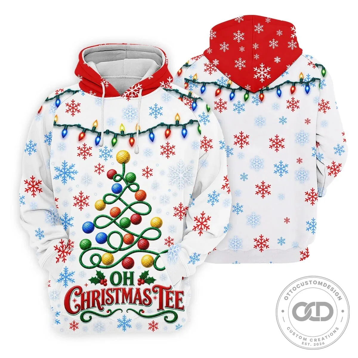 Christmas Golf Ball Tree Pattern Holiday Season Men's Polo Shirt 23 Christmas Golf Ball Tree Pattern Holiday Season Men