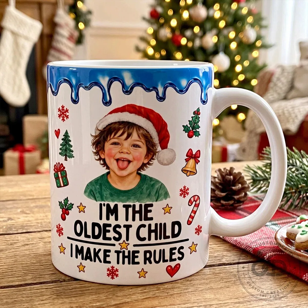 Personalized Christmas Oldest Middle Youngest Child Family Rules Coffee Mug 11 Personalized Christmas Oldest Middle Youngest Child Family Rules Coffee Mug
