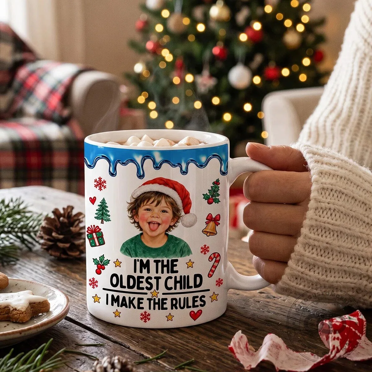 Personalized Christmas Oldest Middle Youngest Child Family Rules Coffee Mug 12 Personalized Christmas Oldest Middle Youngest Child Family Rules Coffee Mug