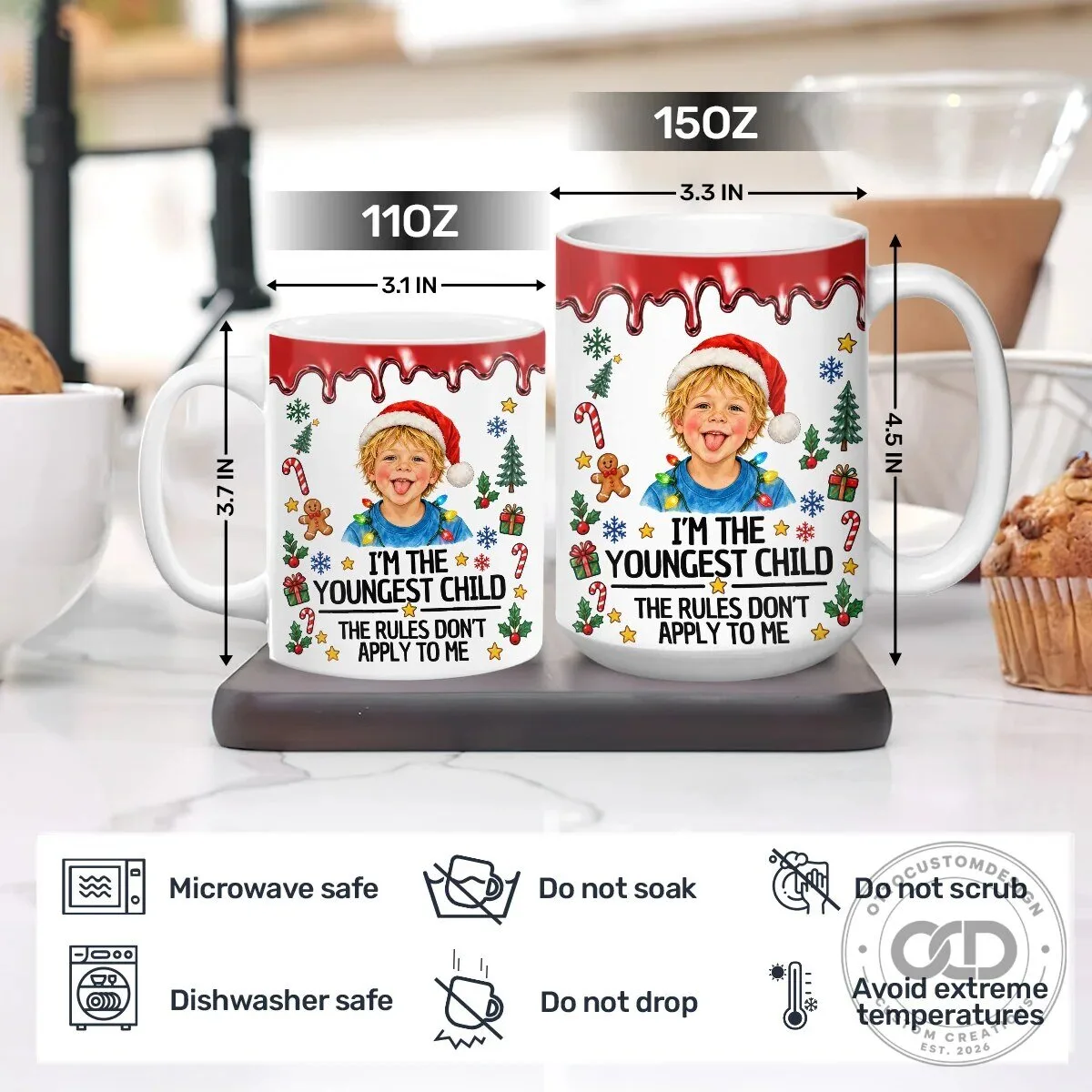 Personalized Christmas Oldest Middle Youngest Child Family Rules Coffee Mug 13 Personalized Christmas Oldest Middle Youngest Child Family Rules Coffee Mug