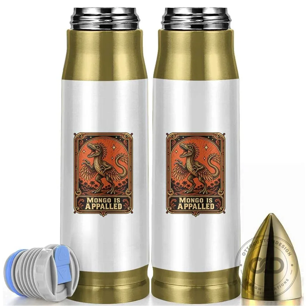 Mongo Is Appalled Raptor Dinosaur Fantasy Art Bullet Tumbler