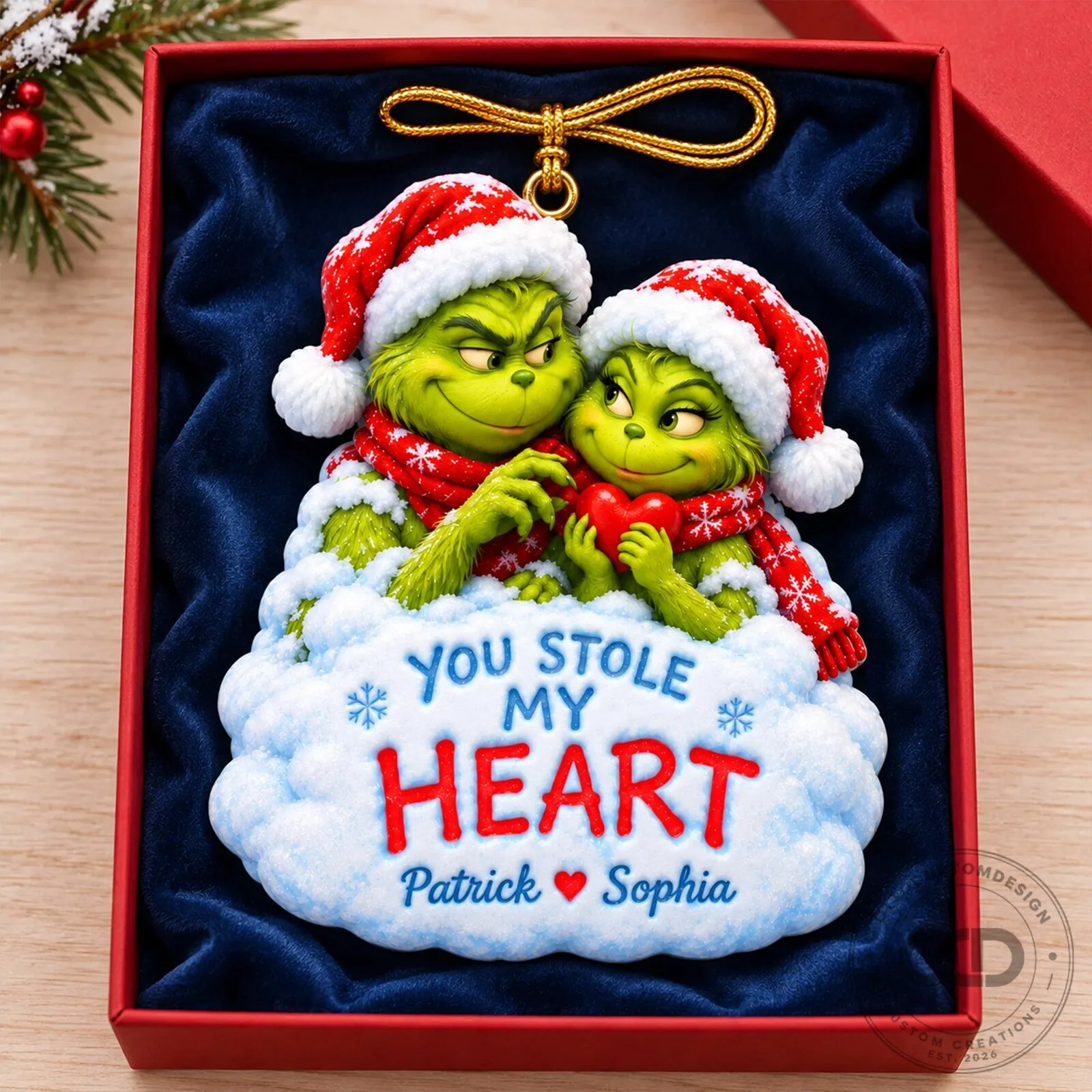 The Grinch You Stole My Heart Personalized Christmas Holiday Ornament 10 The Grinch You Stole My Heart Personalized Christmas Holiday Ornament