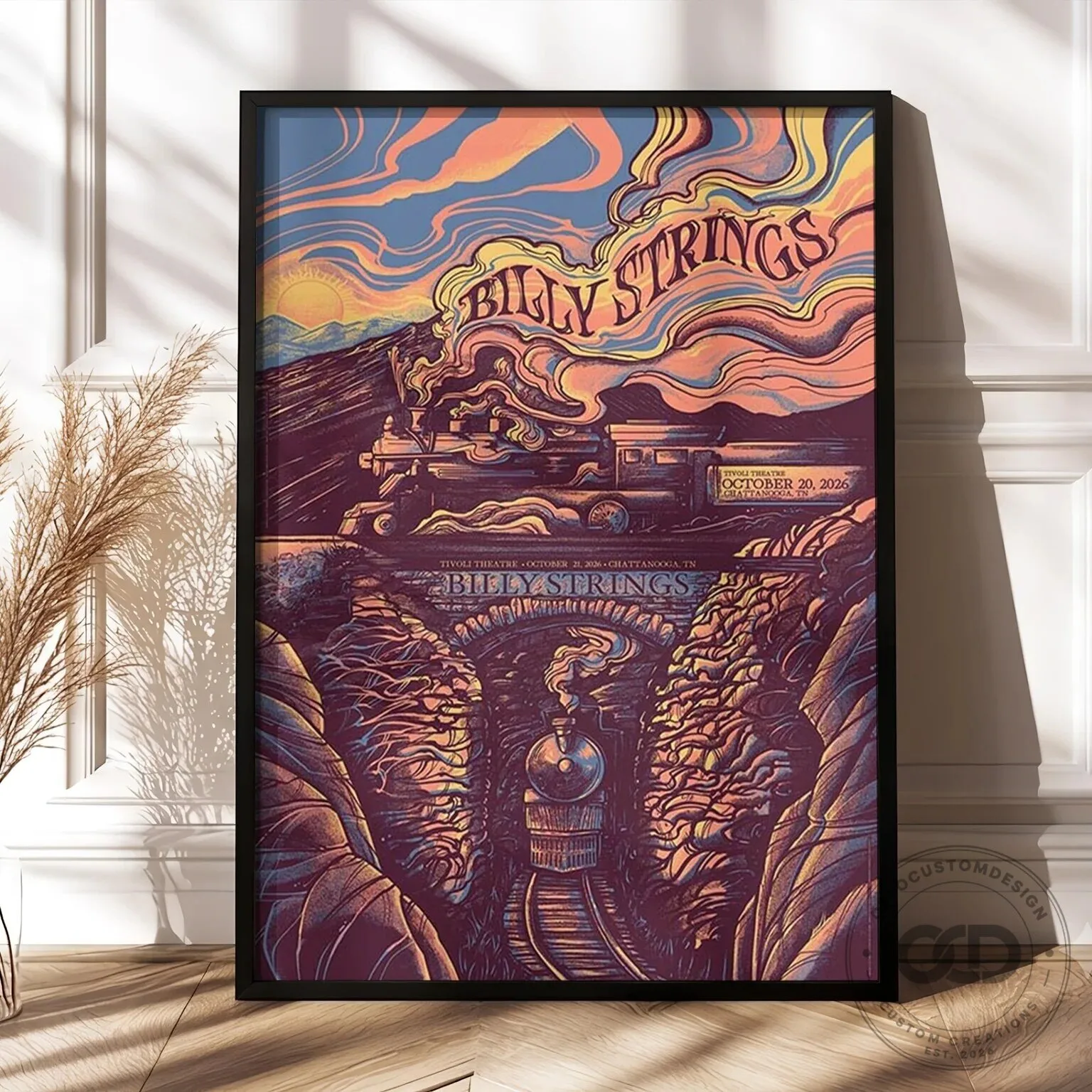 Billy Strings Chattanooga Tivoli Theatre October 2026 Concert Event Poster Wall Art