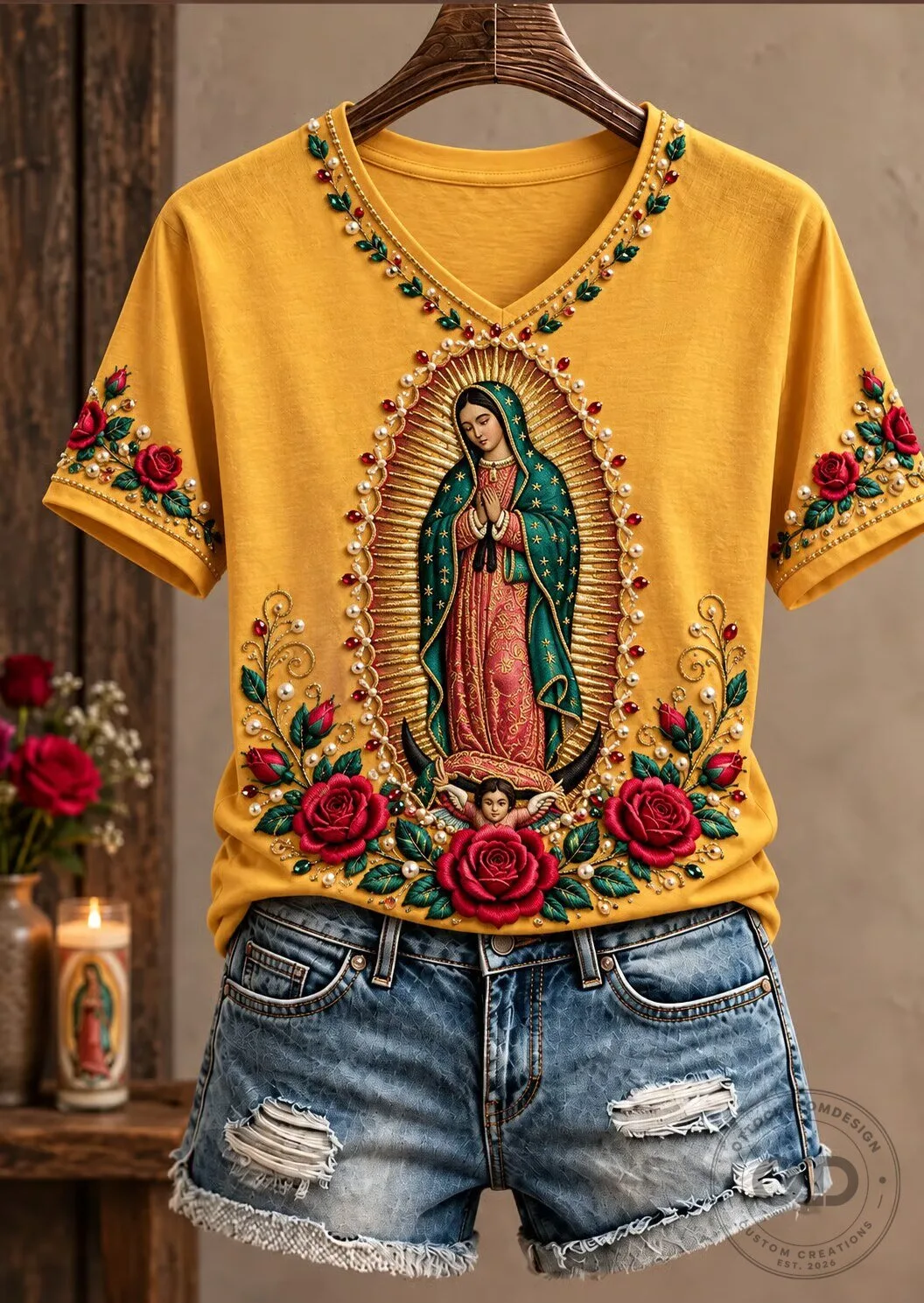 Our Lady of Guadalupe Virgin Mary Catholic Christian Devotional T-Shirt 3 Our Lady of Guadalupe Virgin Mary Catholic Christian Devotional T-Shirt
