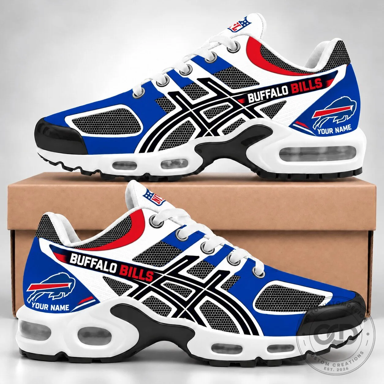 Buffalo Bills Personalized Team Air Max Plus Sneakers