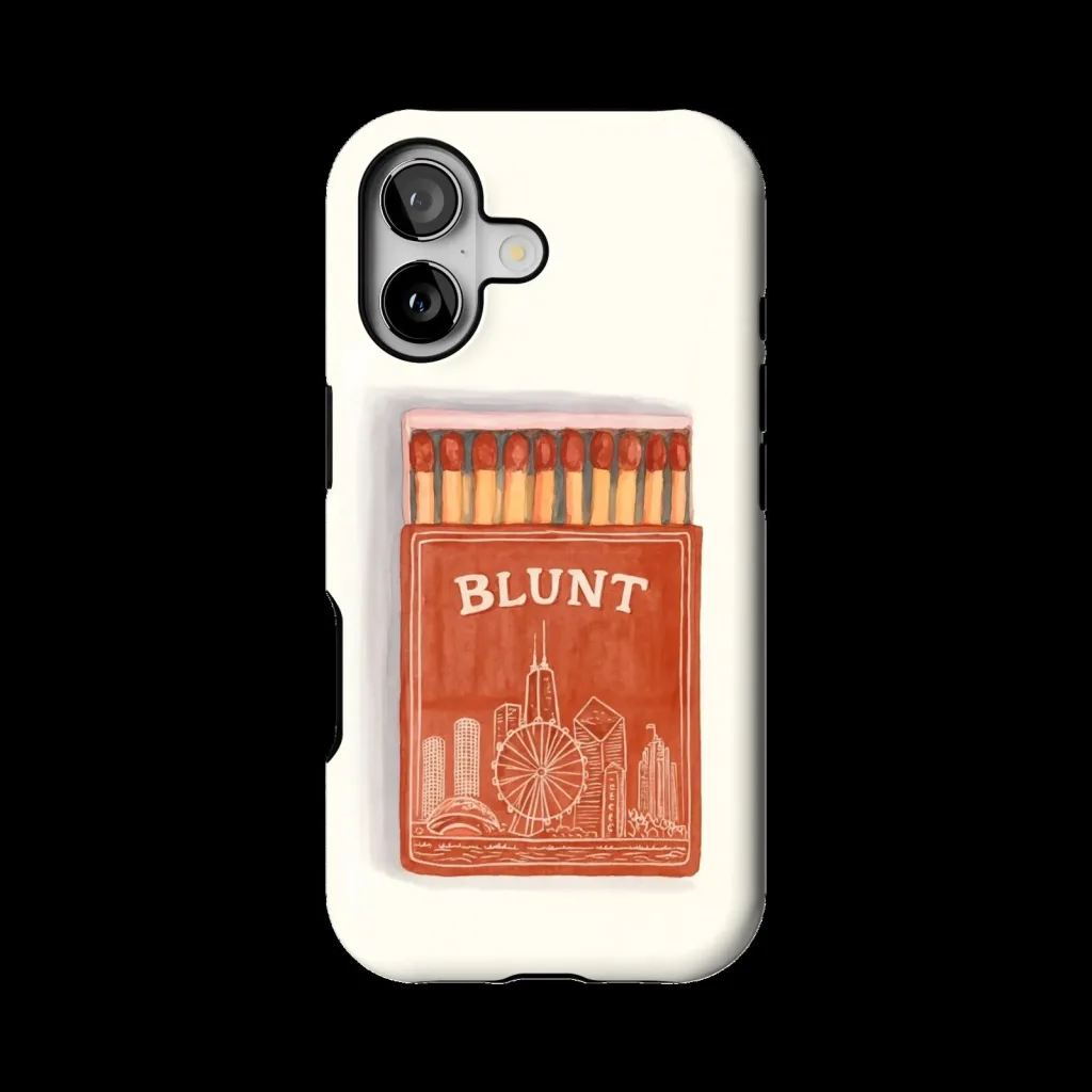 Blunt Matches Box Chicago Skyline Design iPhone Case Blunt Matches Box Chicago Skyline Design iPhone Case