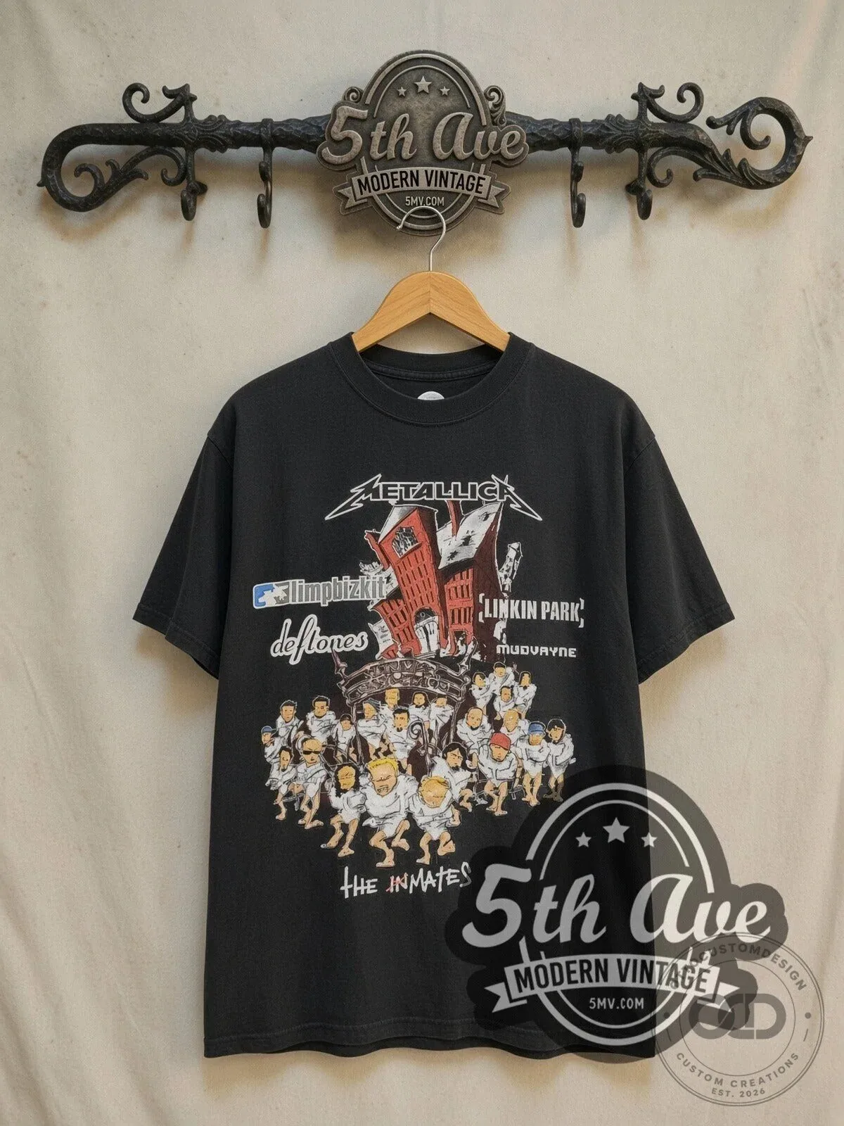 Metallica Summer Sanitarium Tour 2003 Vintage Concert Band Music T-Shirt