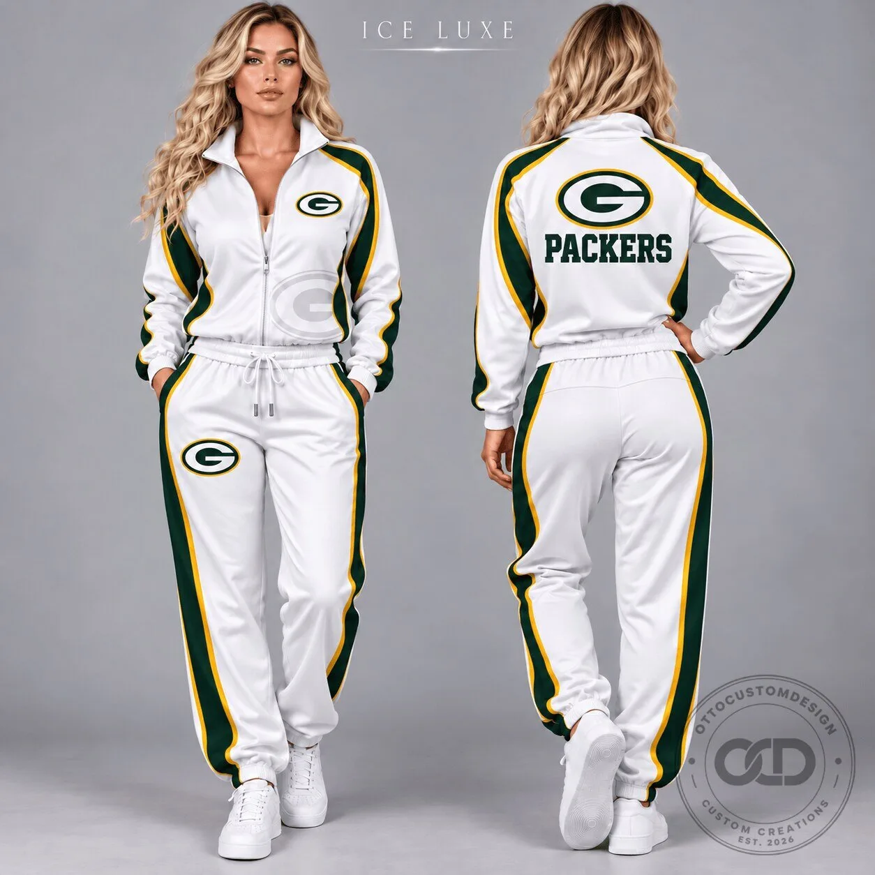 Green Bay Packers National Football League Womens White Tracksuit